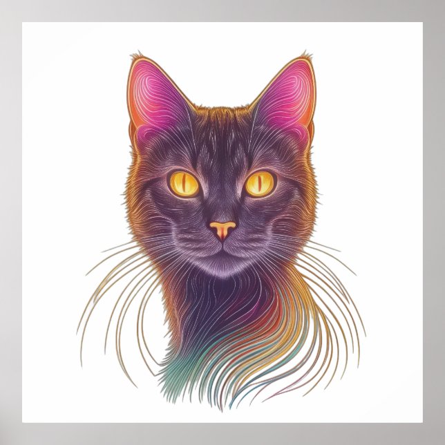 Póster Majestad de línea digital (Frente)