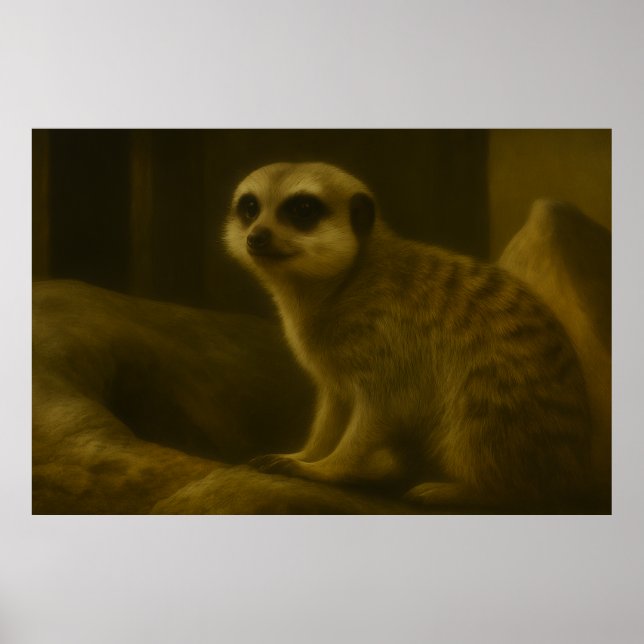 Póster Majestad de Meerkat (Frente)