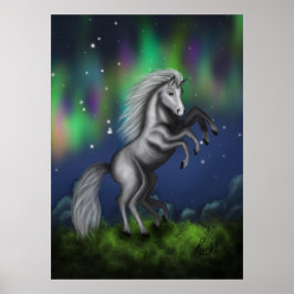 Póster Majestad de Sleipnir: El caballo de ocho patas de 