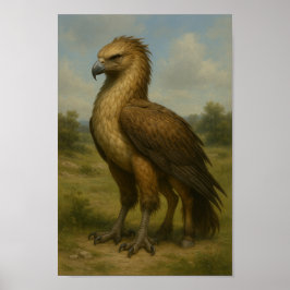 Póster Majestad en el salvaje - Hipogriff en un prado