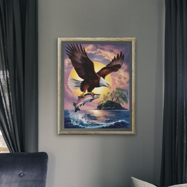 Póster Majestad en vuelo: El águila se eleva sobre el pes (Subido por el creador)