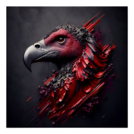 Póster Majestad fosilizada - Otra obra maestra de AI