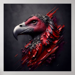 Póster Majestad fosilizada - Otra obra maestra de AI