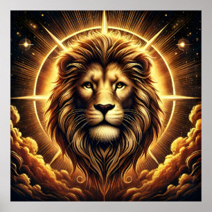 Póster Majestad Solar - El León Divino