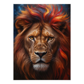 Póster Majestätischer Löwe 