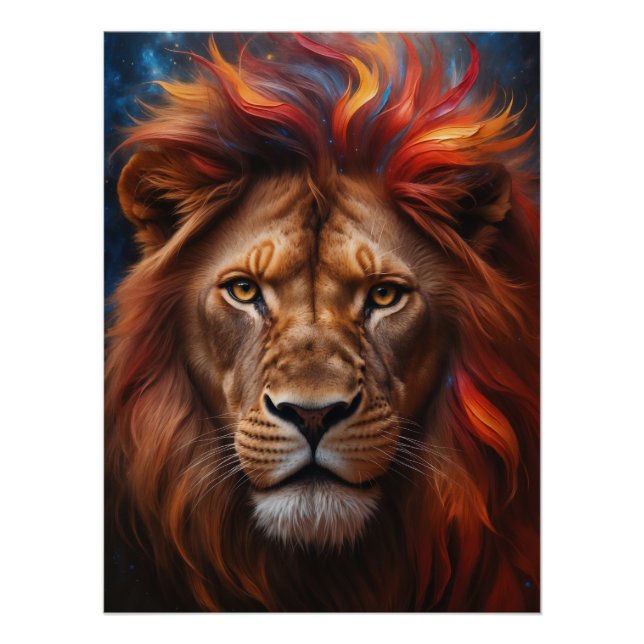 Póster Majestätischer Löwe  (Anverso)