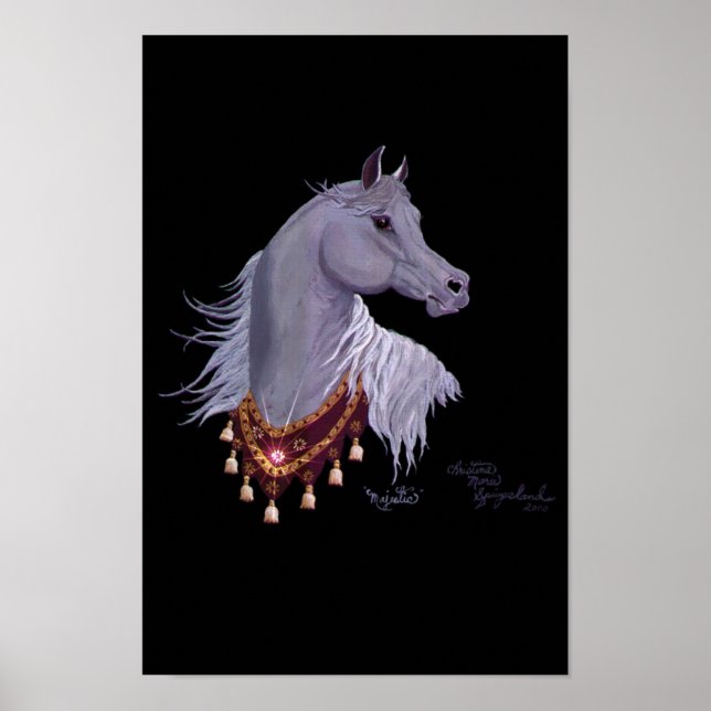 Póster Majestic Arabian Horse Poster (Frente)