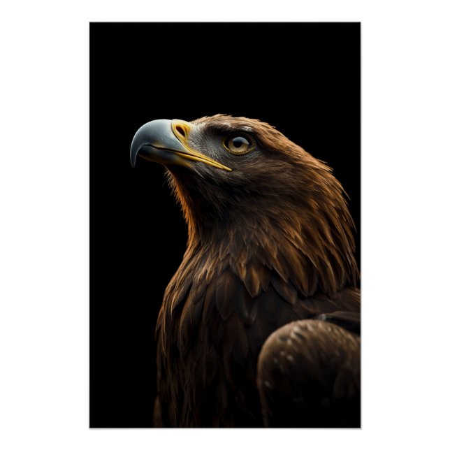 Póster Majestic Eagle Portrait, Strength Royal Confidence (Anverso)