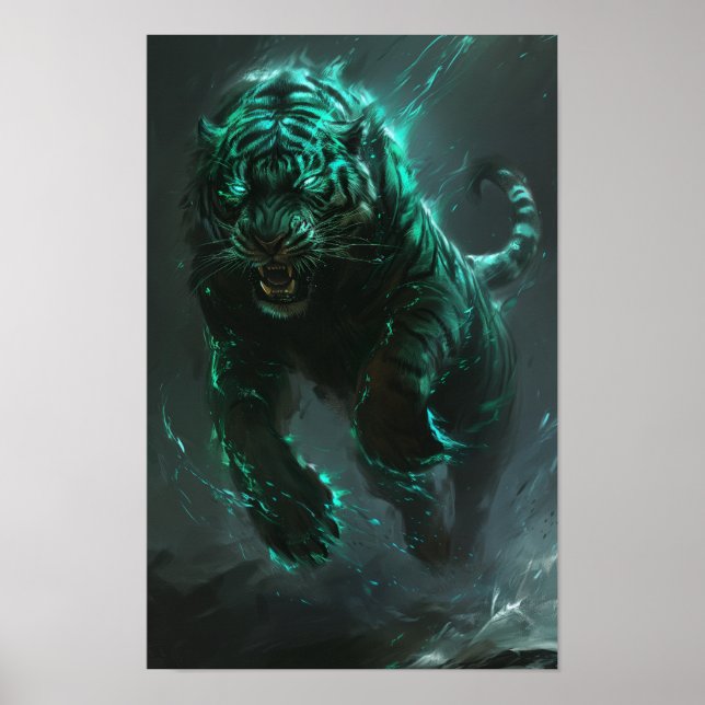 Póster Majestic Green Tiger PortraPoster (Frente)