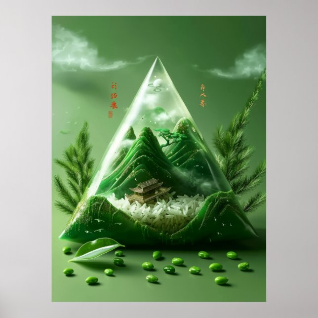 Póster Majestic Mountain Landscape Poster (Frente)
