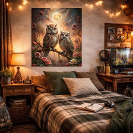 Póster Majestic Owl Design