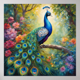 Póster Majestic Peacock