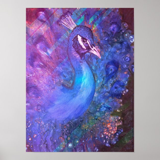 Póster Majestic Peacock Print (Frente)