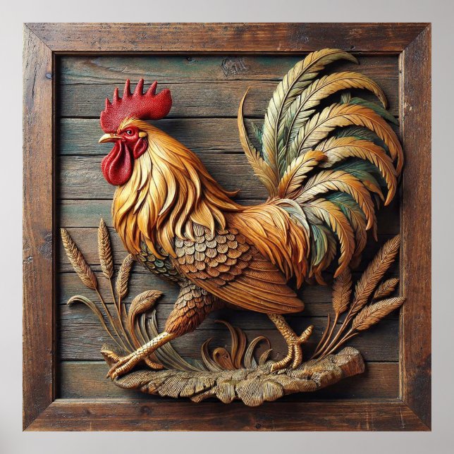 Póster Majestic Rooster (Frente)