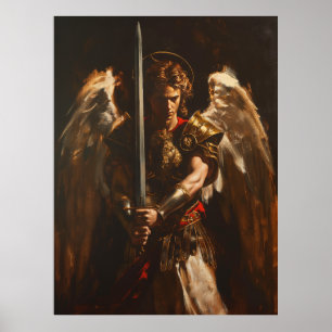 Póster Majestic Saint Michael el Poster Archangel