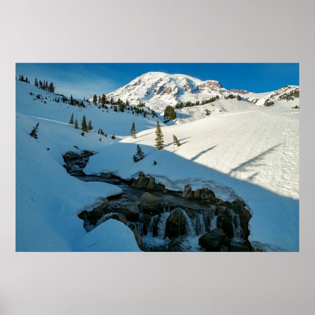 Póster Majestic Snowbound Mt. Rainier (Frente)