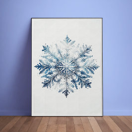 Póster Majestic Snowflake Poster