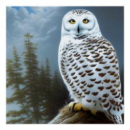 Póster Majestic Snowy Owl