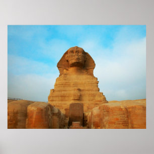 Póster Majestic Sphinx Pyramids Poster egipcio