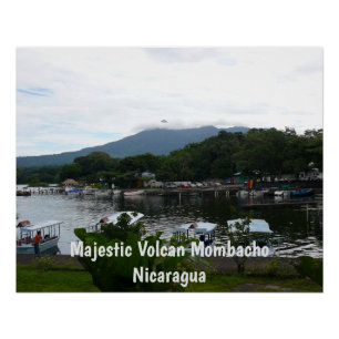 Póster Majestic Volcan Mombacho - Granada, Nicaragua