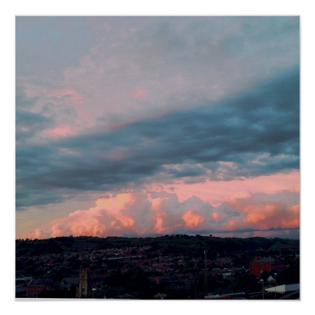 Póster Majestuosa puesta de sol en Gales (Anverso)