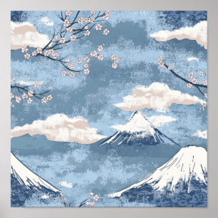 Póster Majestuosas Cumbres - Montaña para Amantes de la N