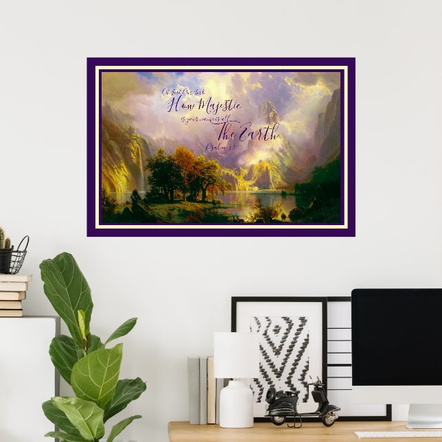 Póster Majestuoso  (Oficina en casa)