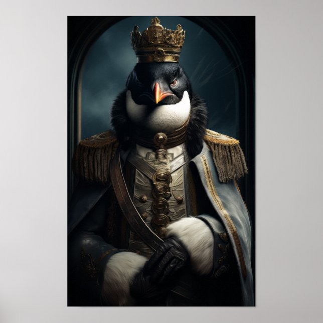 Póster Majestuoso emperador pingüino de la Antártida - As (Frente)