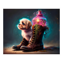 Majestuoso Perro Pequeño y Boots
