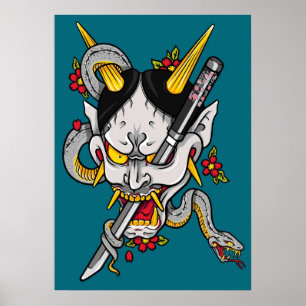 Póster Majima Goro Hannya