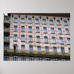 Póster Majolikahaus Viena Austria