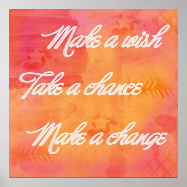 Póster Make a Change Art Poster (Frente)