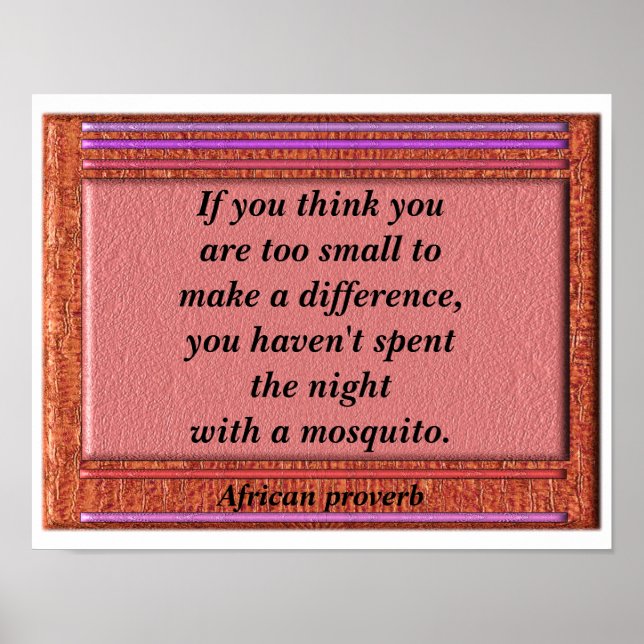 Póster Make a difference - poster (Frente)