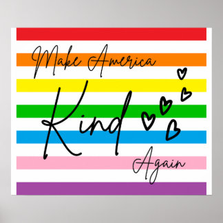 Póster Make America Kind Again