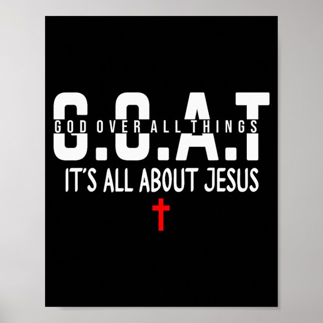 Póster Make Heaven Crowded Its All About Jesus God Over A (Frente)