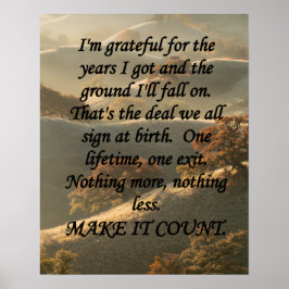 Póster Make It Count