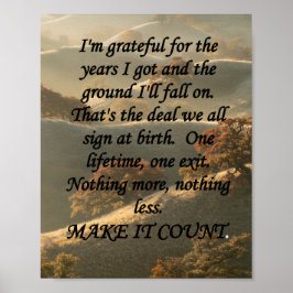 Póster Make It Count