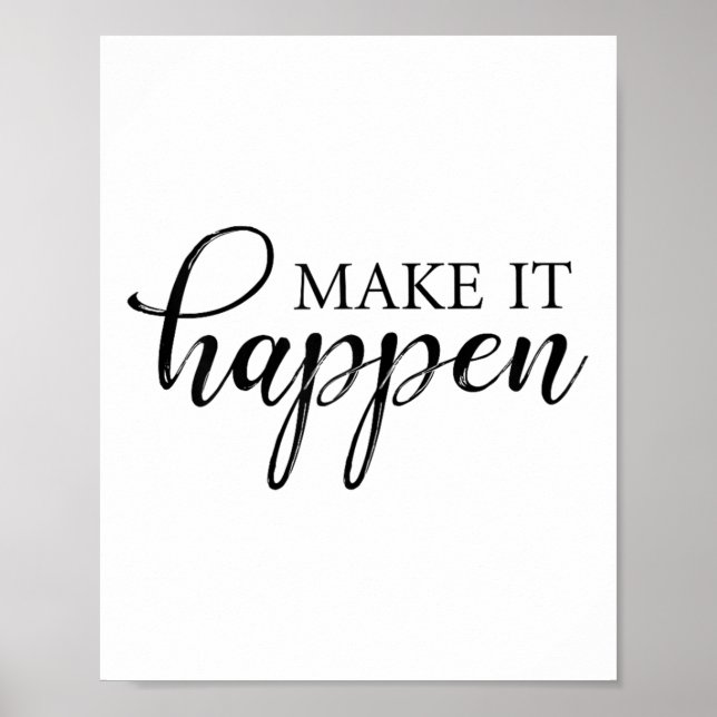 Póster Make It Happen Motivational  (Frente)