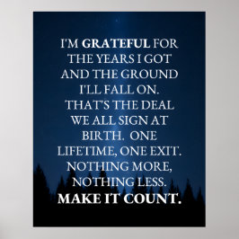 Póster Make Life Count