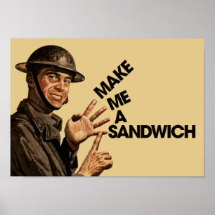 Póster Make me a sandwich
