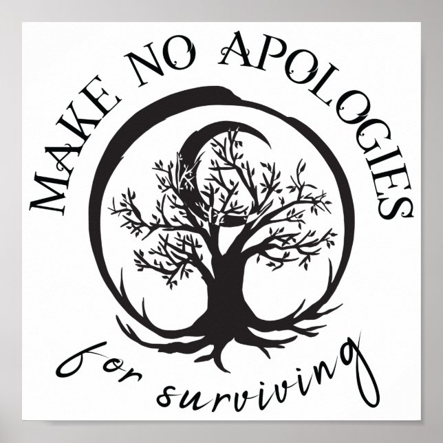 Póster Make No Apologies For Surviving Print (Frente)