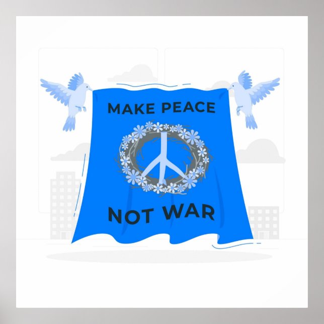 Póster Make Peace Not War (Frente)