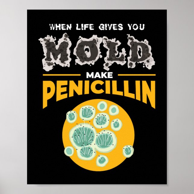 Póster Make Penicillin Microbiology Chemistry (Frente)