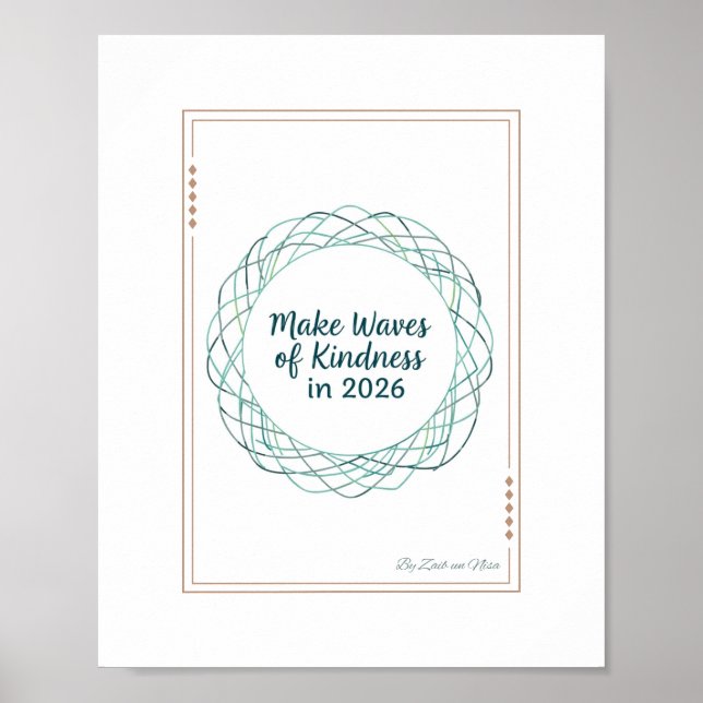 Póster Make Waves of Kindness in 2026  (Frente)