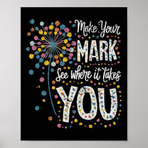 Póster Make Your Mark Happy Dot Day 2024 Dandelion