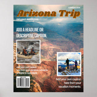 Póster Make Your Own Inflight Magazine Cover Poster