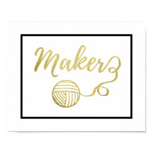 Maker Yarn + Oro Faux Typography