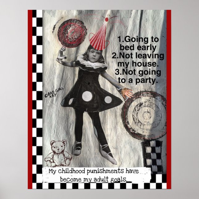 - POSTER mal chica Poster de arte (Frente)
