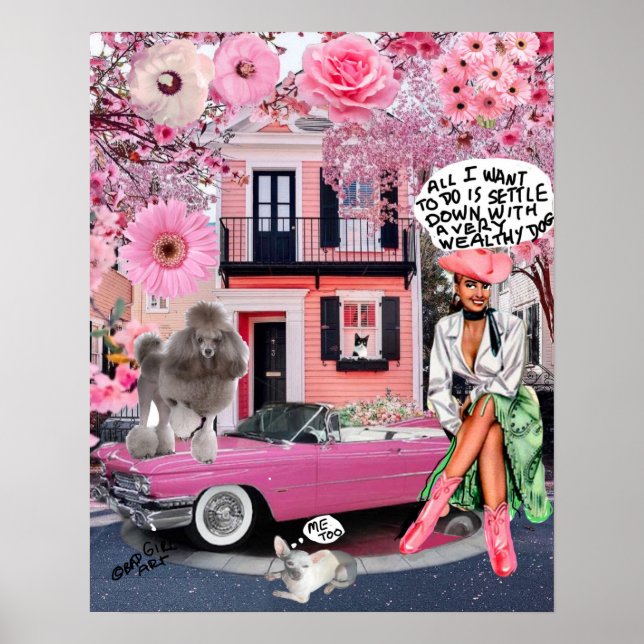 - POSTER mal chica Poster de arte (Frente)