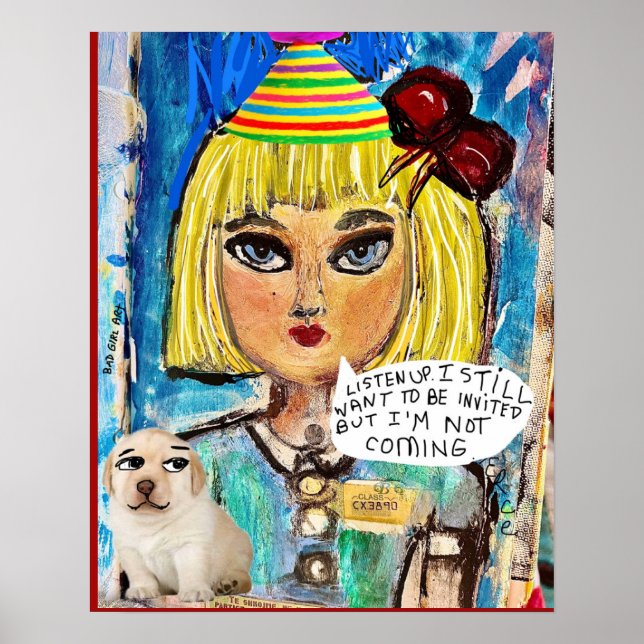 - POSTER mal chica Poster de arte (Frente)